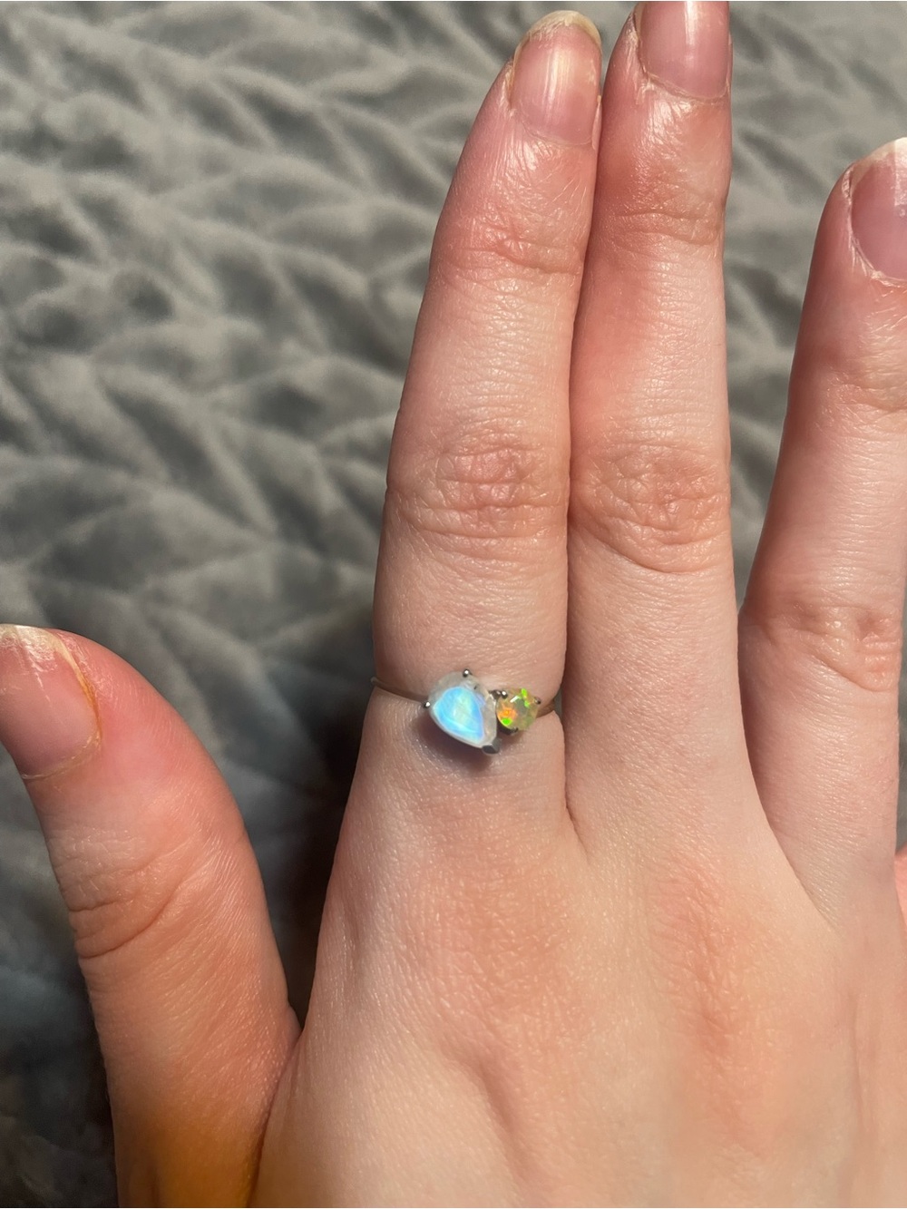 3 Moonstone Rings!